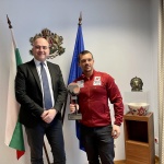 Министър Илин Димитров интервюира  Алберт Попов