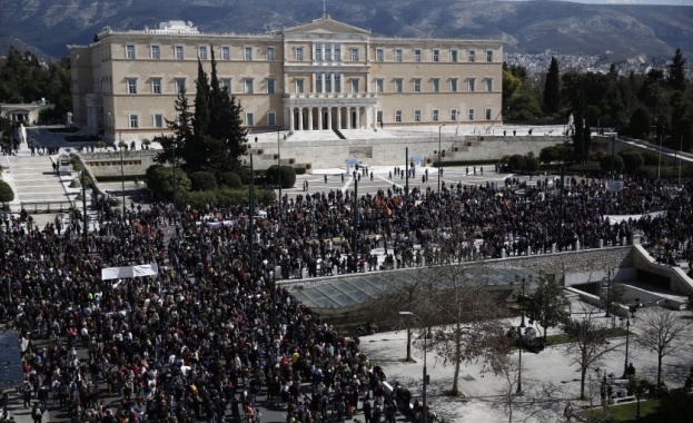 Национална 24 часова стачка в Гърция Според полицията в демонстрациите в
