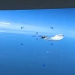 Пентагонът разпространи видео от последните секунди на американски дрон над Черно Море 