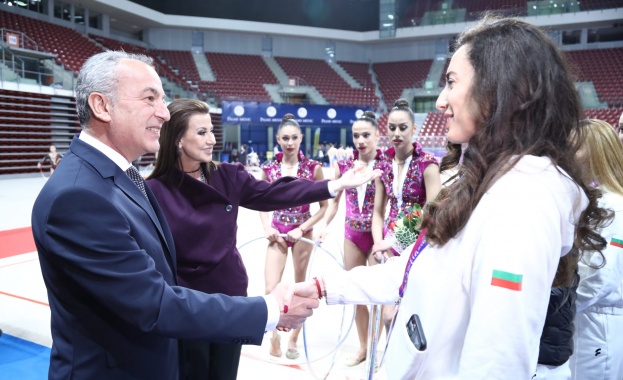Гълъб Донев беше гост на официалното откриване на Световната купа по художествена гимнастика