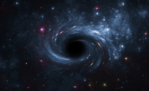 Свръхмасивна бягаща черна дупка се движи в Космоса с изключително