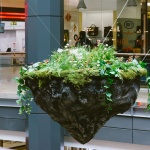 Острови от стотици килограми скала, горски мъх и диви цветя полетяха в Сердика Център