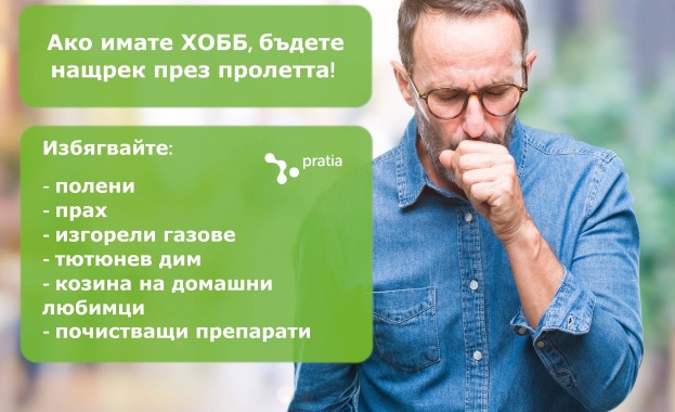 С настъпването на пролетния сезон хората с хроничнa обструктивна белодробна