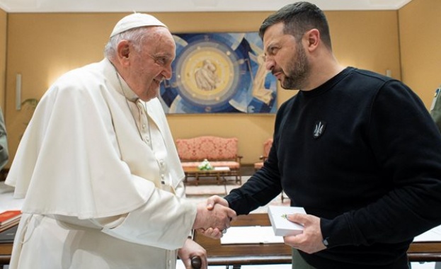 Украинският президент Володимир Зеленски се срещна с италиански лидери и