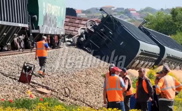 Дерайлирането на няколко вагона в Крим е станало в резултат