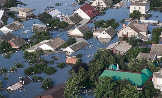 Руското министерство на отбраната заяви днес че наводненията в Херсонска