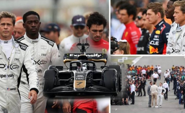 Брад Пит снима филм за Формула 1, продуциран от Люис Хамилтън