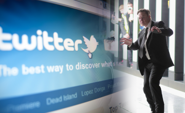 Илон Мъск бие шута на птицата в Twitter