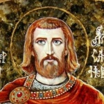 Пренасяне честните мощи на св. Александър Невски. Св. Александър, Йоан и Павел, патриарси Константинополски