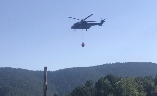 Военнослужещи се включват и днес в гасенето на горския  пожар край село Добростан