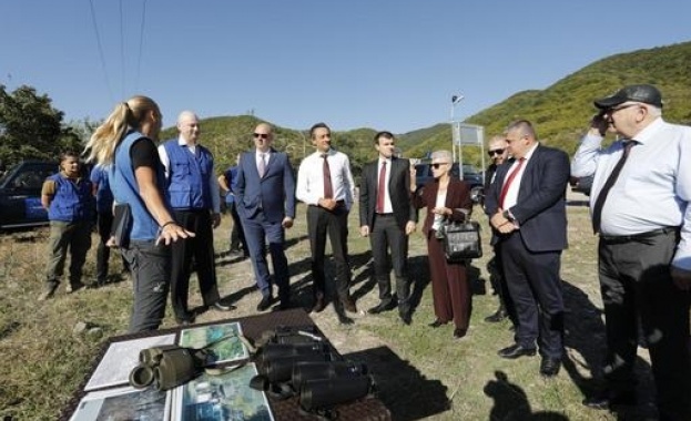 Председателят на НС Росен Желязков посети мисията за наблюдение на ЕС в Грузия
