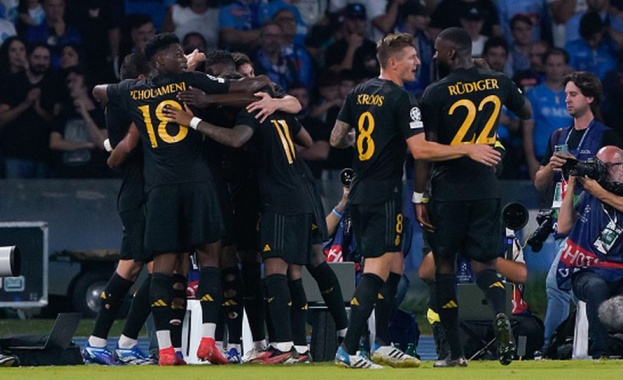 Отборът на Реал Мадрид пребори Наполи с 3:2 като гост