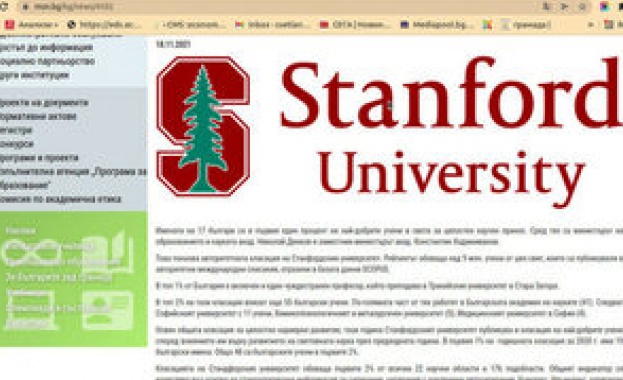 Според тазгодишната класация за цялостно кариерно развитие на учените известна