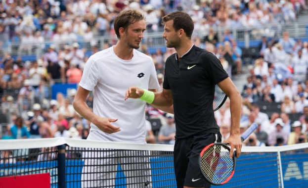 С блестяща игра Григор Димитров победи Даниил Медведев с 6 3