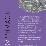 Кръстю Кръстев и Бисера Костадиновска-Стойчевска откриват днес в Скопие изложбата „Сребърна Тракия