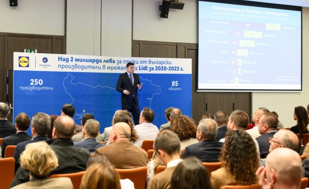 Над 2 млрд. лв. за стоки на родни производители  отчете Lidl за периода 2020-2022 г.