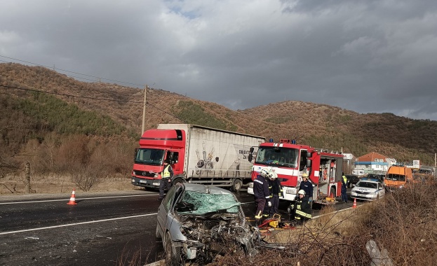 Тежка катастрофа между два ТИР а е станала на автомагистрала Марица