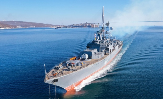 Фрегатата на Тихоокеанския флот на Русия Маршал Шапошников е провела