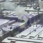 Пожар в завод за изтребители МиГ в Москва