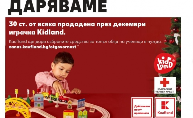 Kaufland дари 20 000 лева за топъл обяд на нуждаещи се ученици