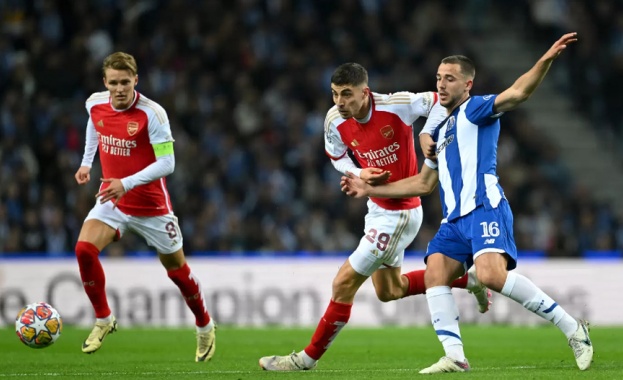 Порто победи Арсенал с 1 0 в първи мач от осминафиналната