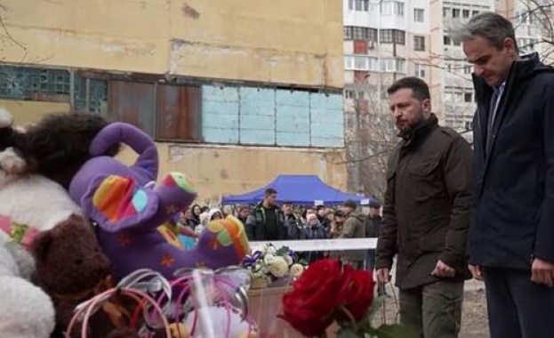 Ракета падна на 200 метра от Зеленски и Мицотакис