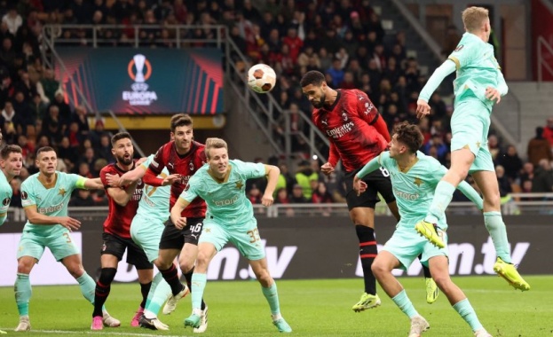 Милан победи Славия Прага с 4:2 в осминафинал на Лига Европа