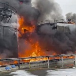 Украински дронове удариха руска петролна рафинерия