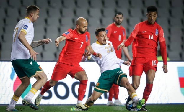 България завърши турнето си в Баку с равенство срещу Азербайджан