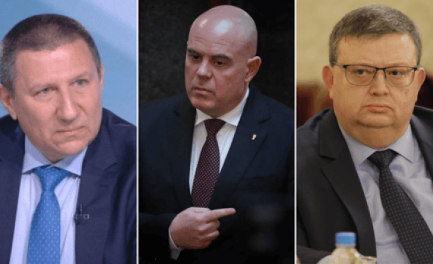 Трима главни прокурори настоящият Борислав Сарафов и предшествениците му