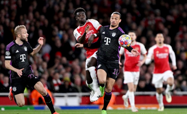 Арсенал и Байерн Мюнхен снощи завършиха при резултат 2 2 в