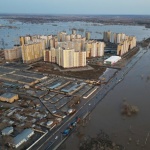 Река Тобол в руския град Курган достига критични нива