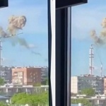 Ракета удари телевизионната кула в Харков