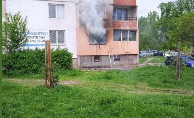 След пожара избухнал в жилищен блок в столичния квартал Люлин
