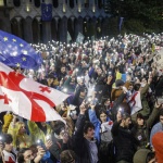 Хиляди хора протестираха срещу новия президент на Грузия