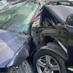 Шофьор загина при тежка катастрофа с три коли край Попово