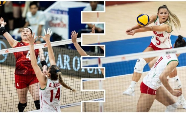 Националният отбор на България по волейбол за жени допусна втора