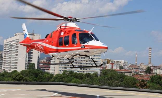 Медицинският хеликоптер е осъществил незабавно транспортиране на мъж от Бургас