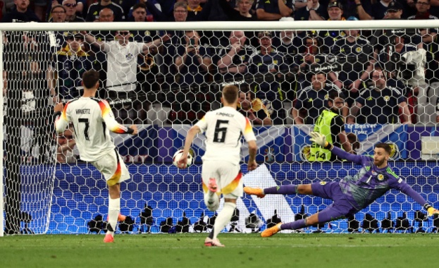 Националният отбор на Германия който е домакин на Европейското първенство