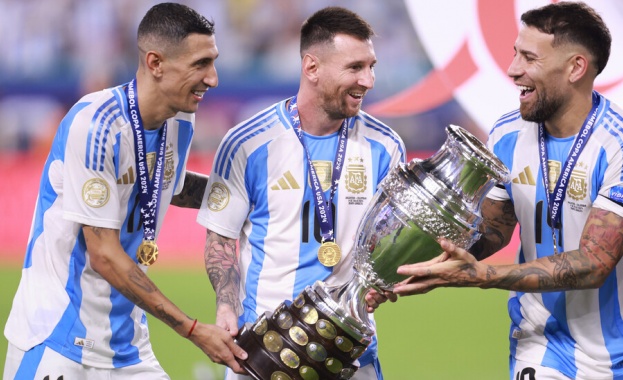 Аржентина спечели Копа Америка за 16 и път Лаутаро Мартинес вкара