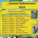„Зелени библиотеки“ в парковете на София 2024 