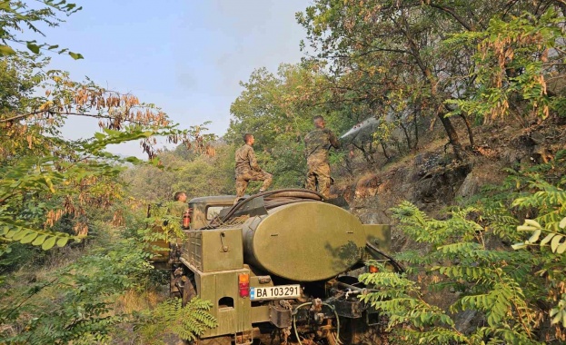 Военнослужещи и техника от Сухопътните войски и Военновъздушните сили ВВС