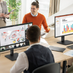 Важни здравни съвети за офис служители, включващи ергономичните бизнес монитори на LG