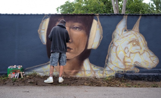 20 артисти украсиха един декар фасади на сгради с графики