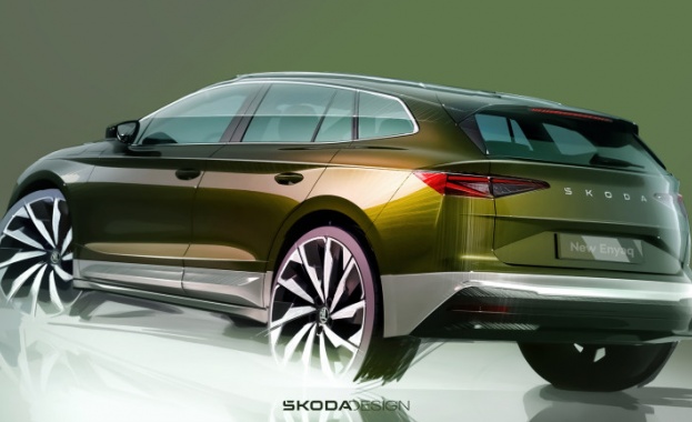 Обновеното семейство на Skoda Enyaq ще изглежда така Обновеното семейство на Skoda Enyaq ще изглежда така