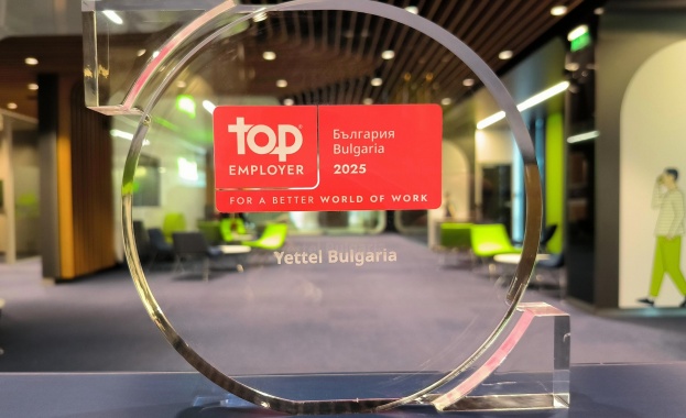 Yettel отново е Top Employer, с резултат над средния за телеком бранша в света