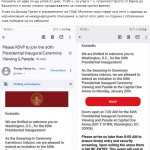 Костадин Костадинов публикува в социалната мрежа поканата си за заклеването на Доналд Тръмп