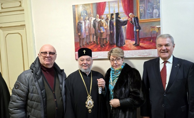 Председателят на ПП АБВ Румен Петков и посланикът на Руската