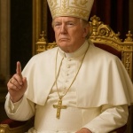 Доналд Тръмп пусна своя снимка като папа