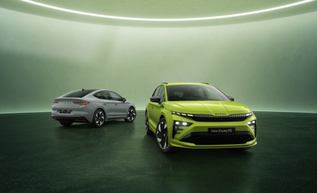 Новото поколение на спортната модификация RS на електрическата SKODA Enyaq